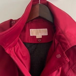 Michael Kors, Medium red trench coat with wool liner